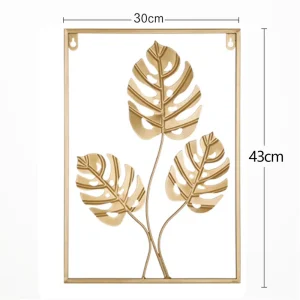 1pcs Nordic Vintage Metal Ginkgo Leaf Iron Wall Hanging