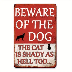 Humorous Iron Painting Of Dogs And Cats 8X12 Inches Suitable For Home  Decoration The Perfect Room Decoration